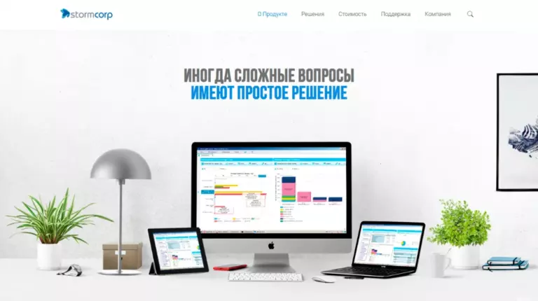 Изображение к работе «Разработка сайта StormCorp»